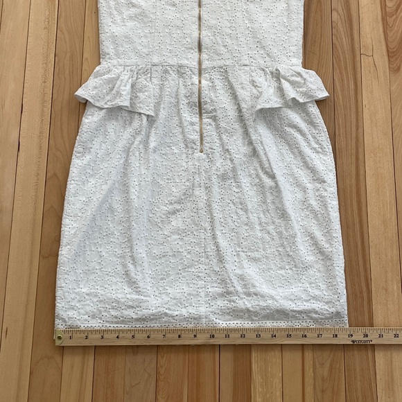 Lilly Pulitzer White Strapless Eyelet Lace Cotton Mini Dress - Sz US 8 - Picture 14 of 15